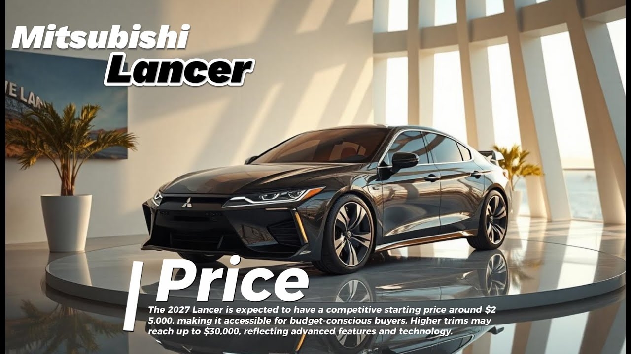 New 2027 Mitsubishi Lancer All Views In A New Stylish YouTube